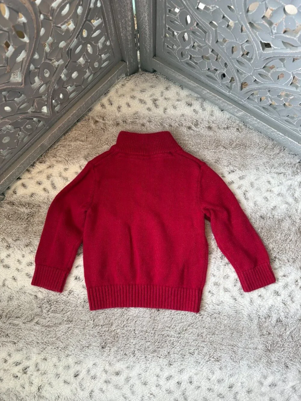 The Children's Place half zip sweater baby boys 18-24 months snowflake winter